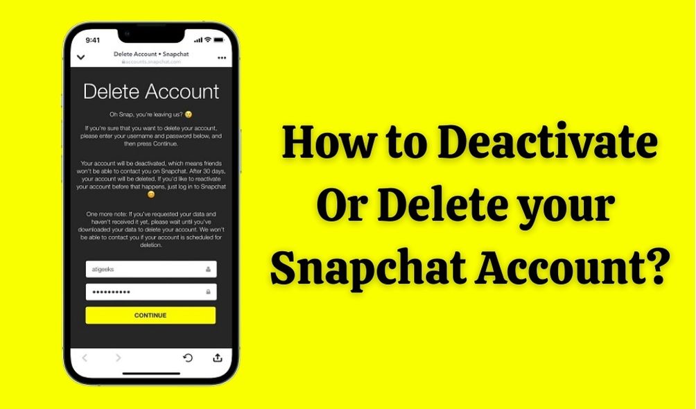 Delete Your Snapchat