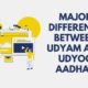 Major Difference between Udyam and Udyog Aadhar