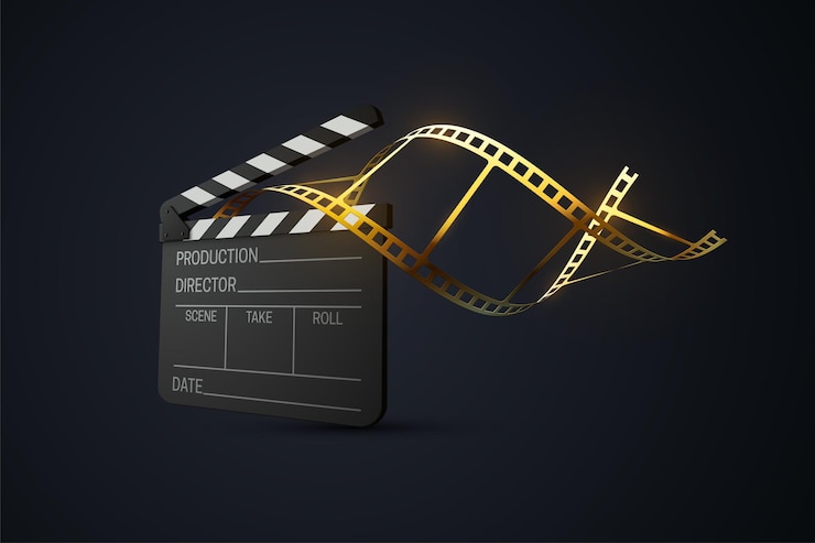 film-clapperboard-with-curled-golden-filmstrip_305440-22