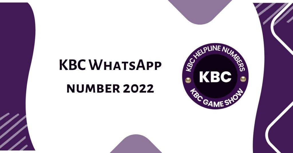 kbc whatsApp number 2022