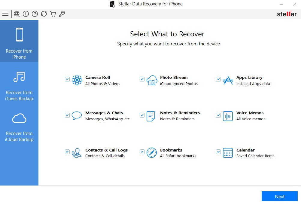 Stellar Data Recovery for iPhone