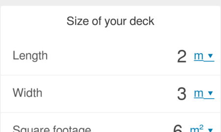 Composite Decking Calculator