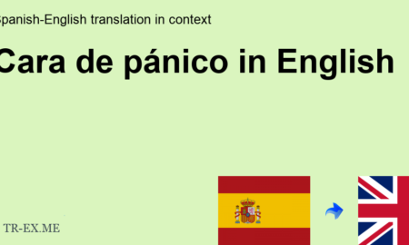 pincha de cara in english