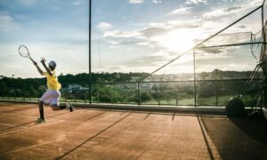 tennis courts resurfacing