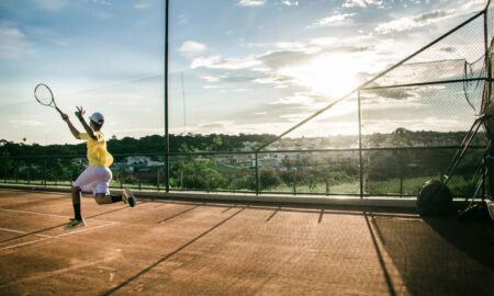 tennis courts resurfacing