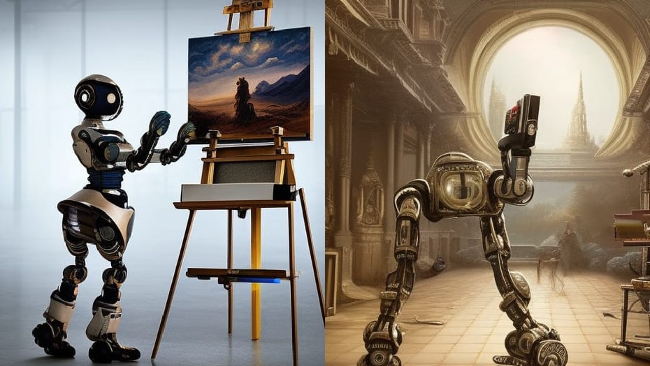 AI-generated artwork vs human-made