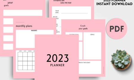 Digital editable and printable planners